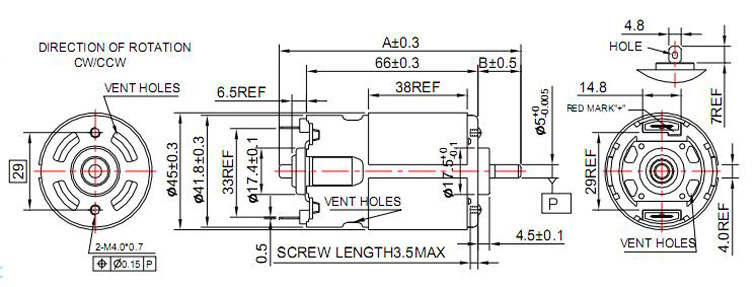 High-powerful micro motor DC electric motor for juicer/mixer