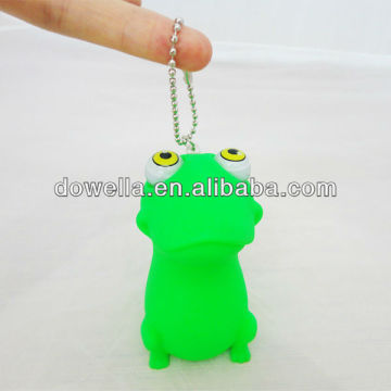 squeeze frog keychain/eyes pop out keychain