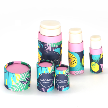 Wholesale Colorful Cute Empty Paper Lipstick Packaging Tube