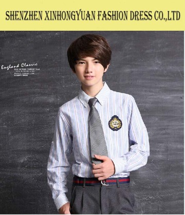 handsome boys middle school uniforms shirt can be custom