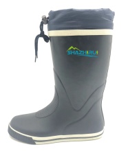 Men's Deck Boots Knee High Rubber Boots Waterproof Durable Anti Slip Rain Boots