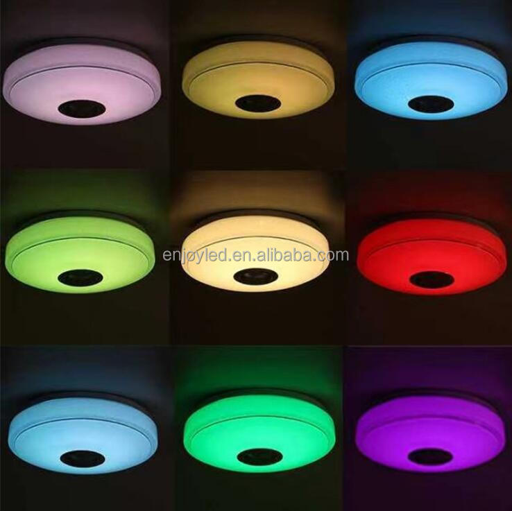 Intelligent BT music lamp WiFi modern simple children's room study bedroom lamp LED ceiling lamp