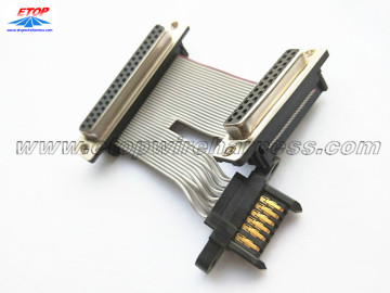 Flat cable assembly with JAE connector