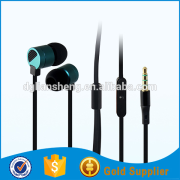 China earphone metal, cool metallic earphone for earphone supplier promotion