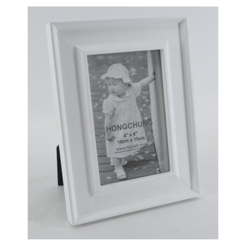White Photo Frame Made of Wood for Home Decoration