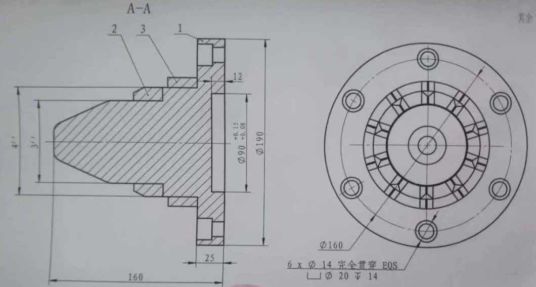 Патрон расширения линии производства картонных коробок Carton Production Line Expansion Chuck
