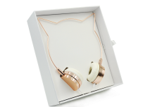 2017 cat headphone, wired fashionable headphone, with microphone and volume control