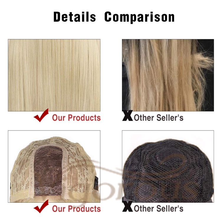 Vigorous High Quality Cheap Price Long Silky Straight Wave Blonde Middle Part Cosplay For Black Women Synthetic Hair Wigs
