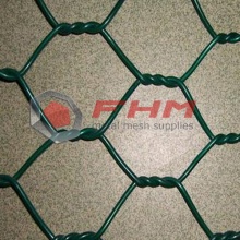 Grön PVC DINGZHOU Heksagonal Wire Netting för skydd