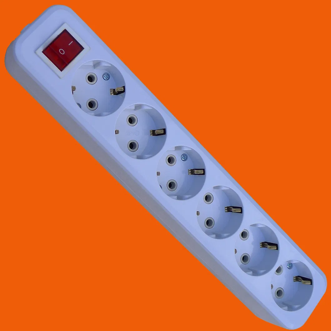 European Style 2 Pin Power Multi Socket Extension Cord (E8005)