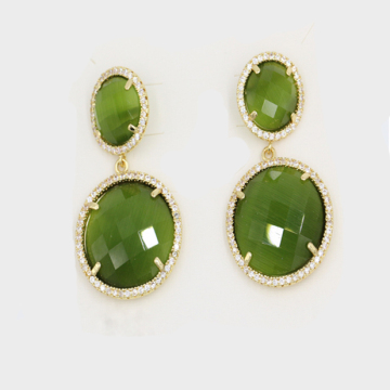 2018 Wholesale new style charm collection gemstone drop earrings for women