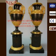 Quyang jinkun carving Bronze boys landscape statue