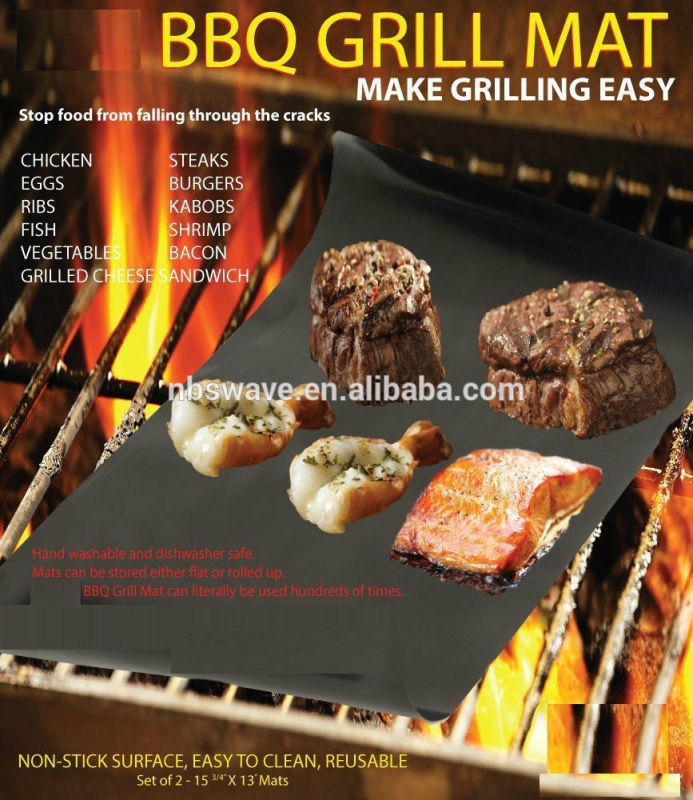 PTFE High Temperature Resistant BBQ Grill Mat