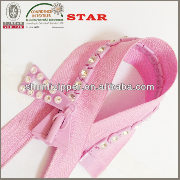 colored rhinestone zipper