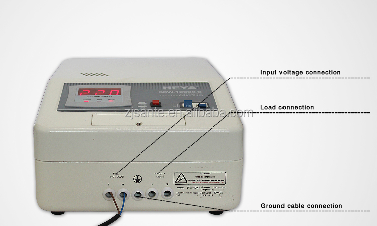 SRW 2kw -10kw 220v 1 phase static main line stabilizer automatic voltage regulator