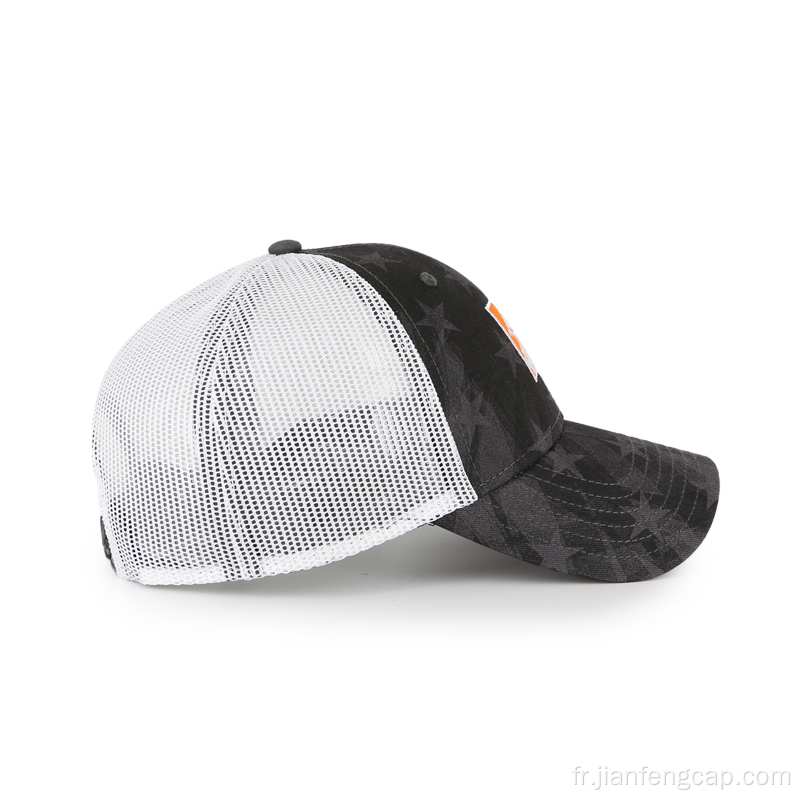 Casquette de sport camionneur à 6 panneaux brodés