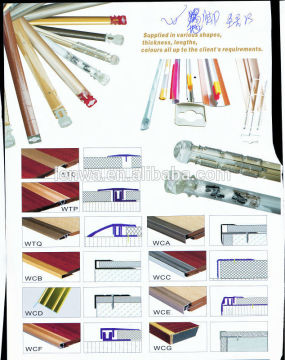 wooden transfer aluminium tile trim