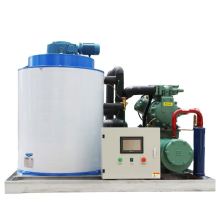Seawater Flake Ice Machine with Ice Storage Bin for Fish Markets