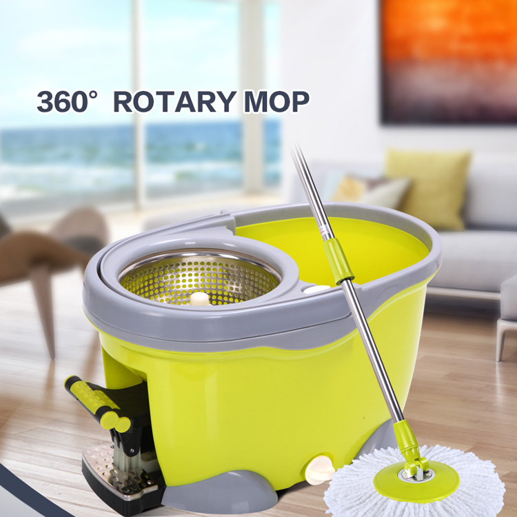 Pedal spin mop