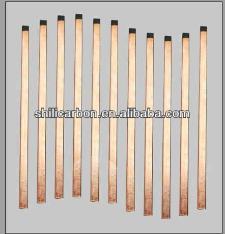 copper coated round carbon electrode