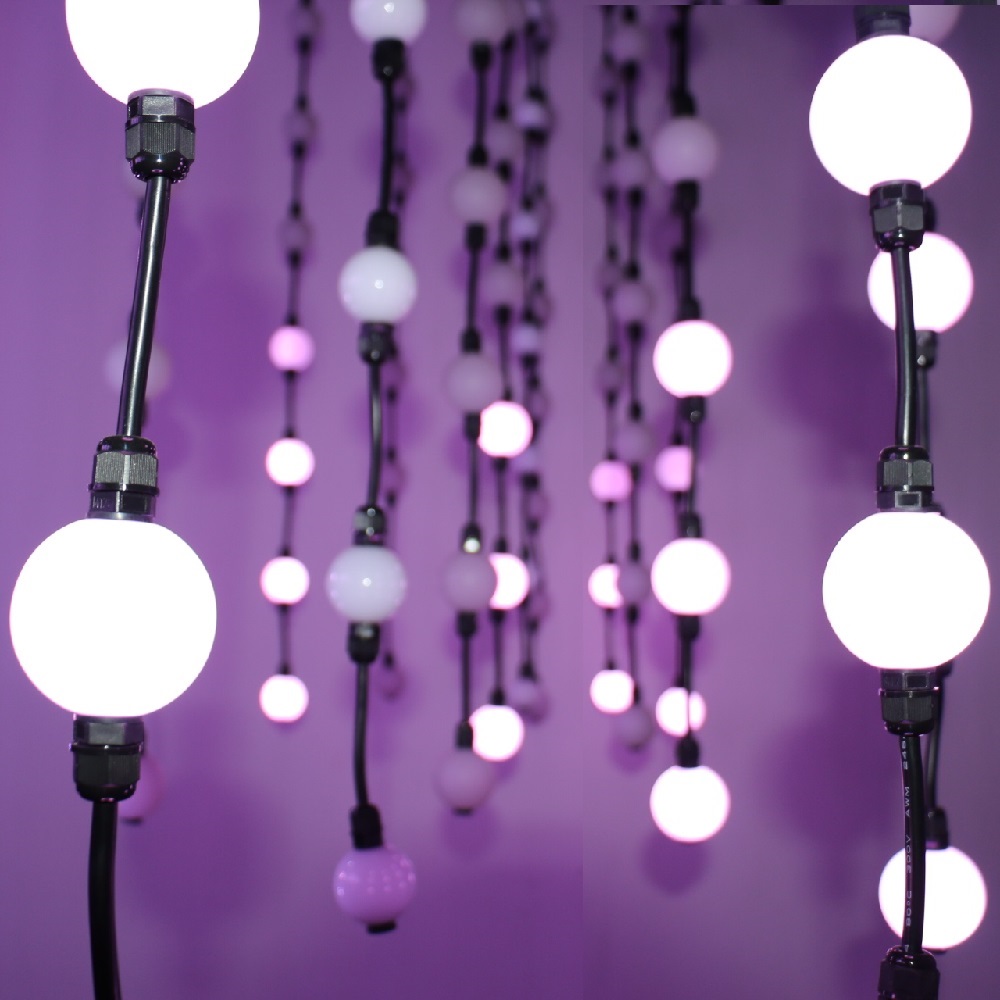 3D DMX LED pixel ball string light