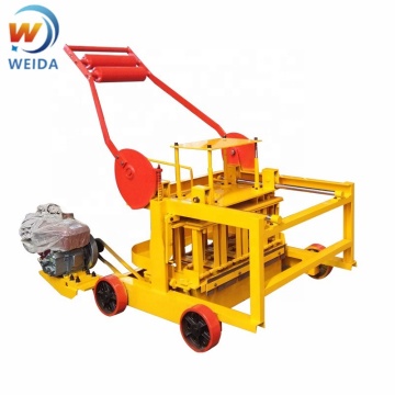 QM4-45 Diesel Engine Small Hollow Block Machine Moving Block Machine in Tanzania