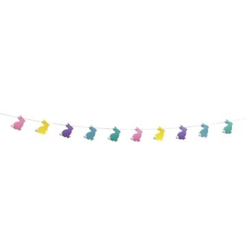 Colourful Easter bunny bunting flags