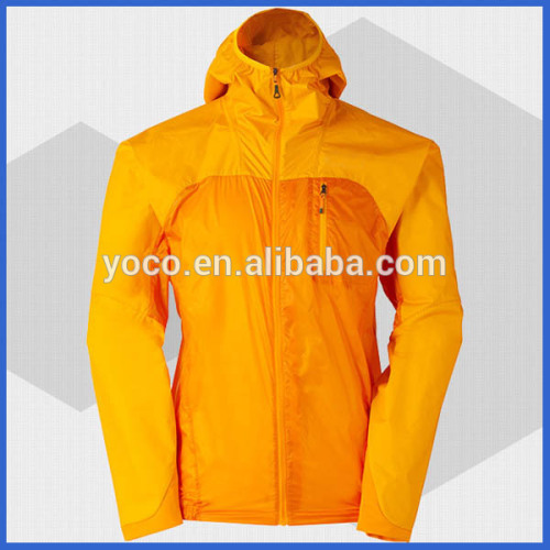 Waterproof men pvc coated nylon jacket
