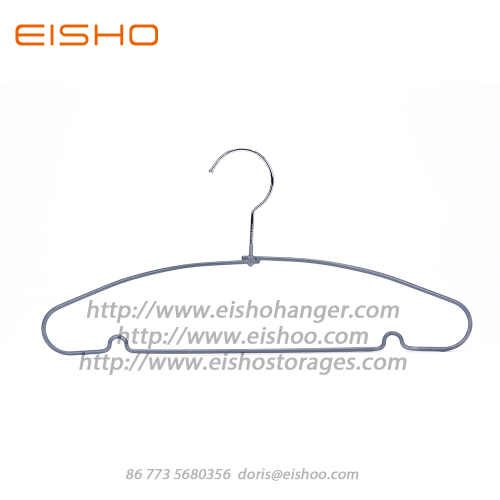 Cintres métalliques antidérapants recouverts de PVC EISHO
