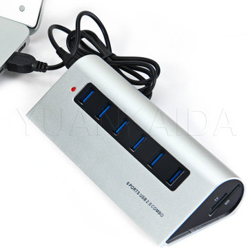 Desktop Extension  USB HUB Card Reader