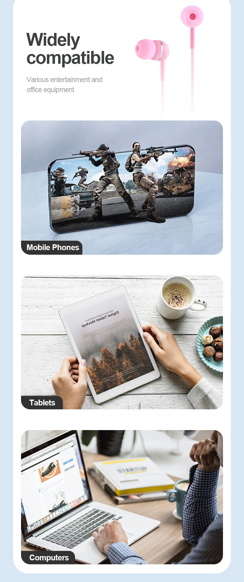 Earphones for sports