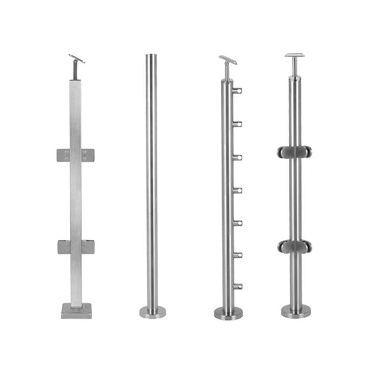 중국 공장 하드웨어 맞춤형 크기 계단 난간 데크 난간 동자 포스트