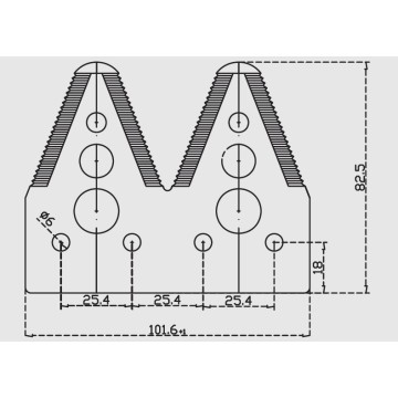 Agricultural machinery parts with hravester section H153329