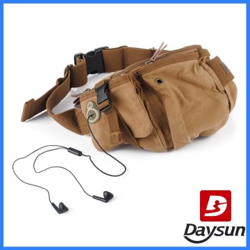 Canvas waist bag sport running waist bag