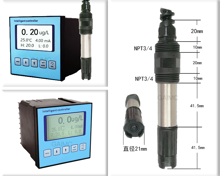 Sonda sensore DO GWQ-DO280 Membrana Misuratore di ossigeno disciolto per acquacoltura DO