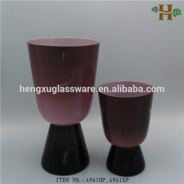 glass material restaurant or hotel decorative flower vase