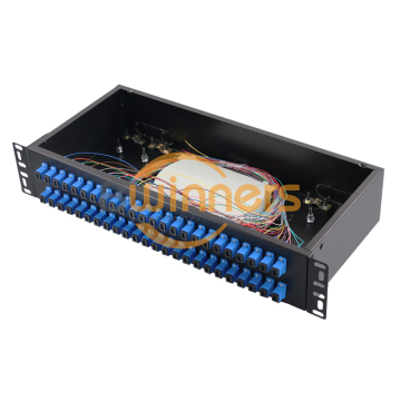 48 Port Fiber Patch Panel 2U 19″ Rack-Mount