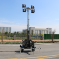 led trailer mobile AC mast solar light tower