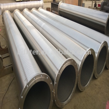 stainless steel wire wrapped wedge wire screen pipe