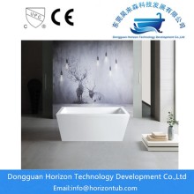 Acrylic rectangular white bathtub