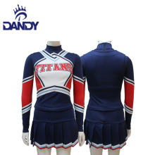 Custom Logo Blue Cheerleader Costume