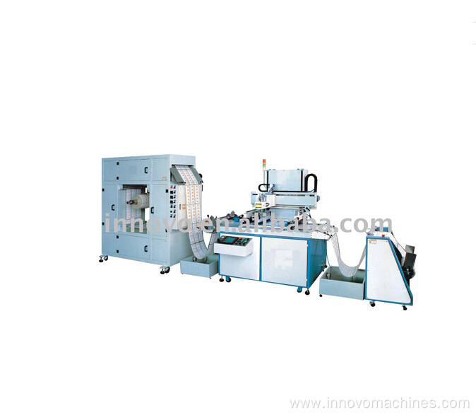 Roll loading material screen printing machine