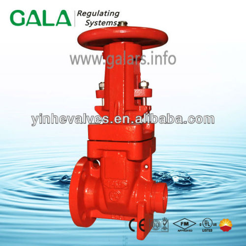 Fire Protection Valve OS&Y Gate Valve Flange Groove Ends Gate Valve