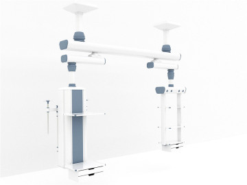 ICU room bridge with sliding move function