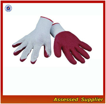 QHRC-24 Latex Palm Coated Gloves/latex coated working gloves/latex gloves/latex coated gloves