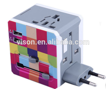 Dual USB Multifuctional Adapter Universal Multi travel Charger