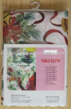Printed christmas design Polyester table cover