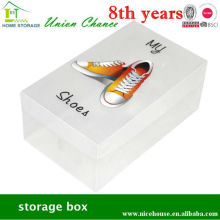 custom printed shoe box, plastic shoe box,shoe storage box for storage function