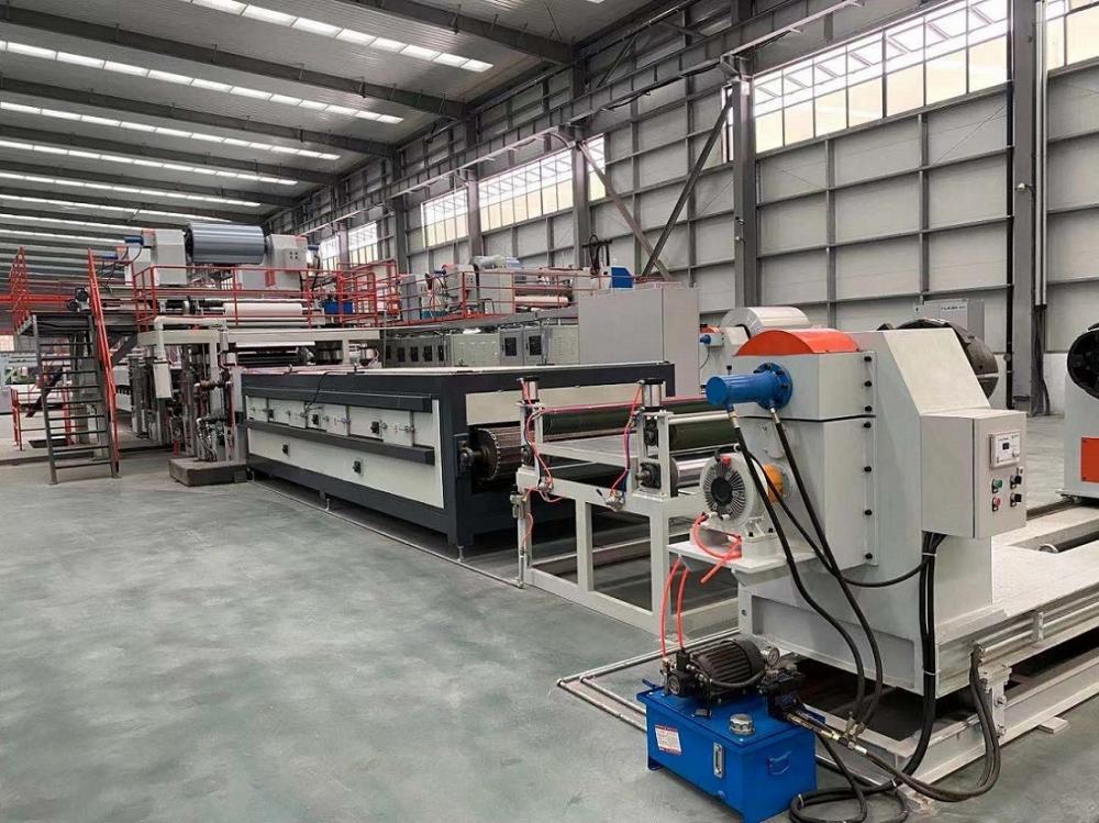 double conical screw extruder installation