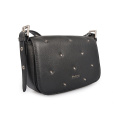 Rockstud Leather Satchel Small Pebbled Leather Crossbody Bag